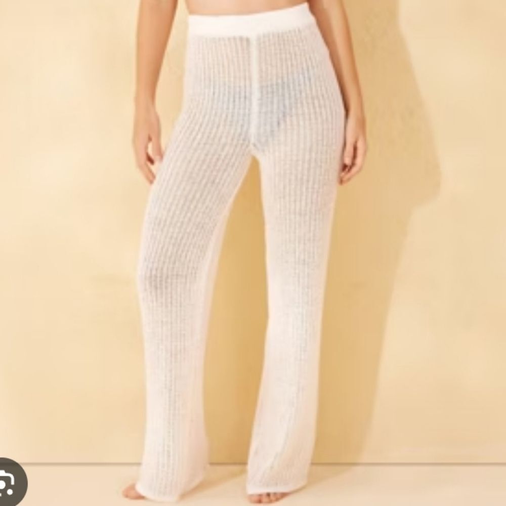 Swim Cover-Up Pants Bottoms Size s 4 6 Target Shade N Shore Off White Bottoms